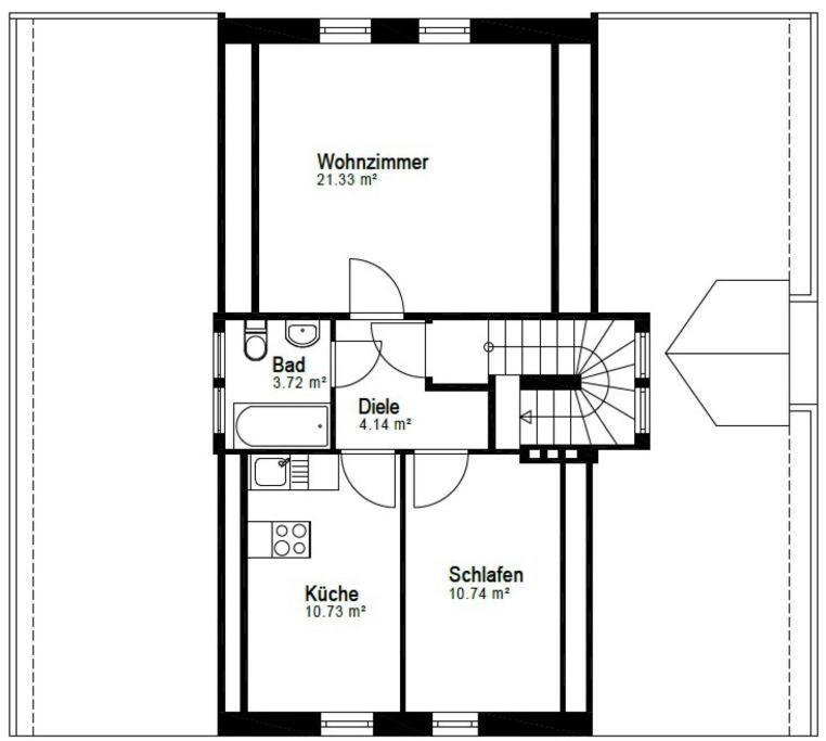 Ruhige 3 Gut Angebunden Appartement *